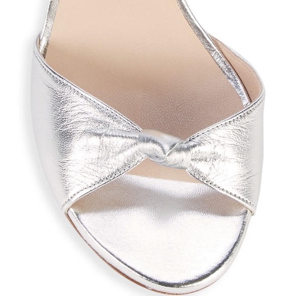 Gloria Metallic Leather Stiletto Sandals - Picture 5 of 10